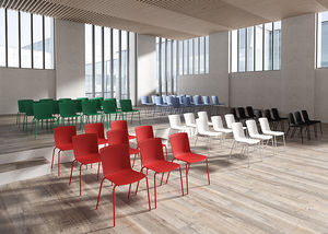 silla de visita contemporánea / con reposabrazos / de polipropileno / contract