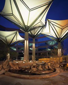 membrana arquitectónica de fibra de vidrio / de PTFE / para tensoestructura / ignífuga