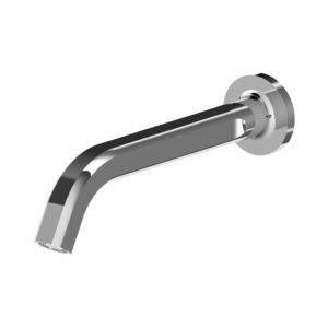 caño para lavabo de latón cromado