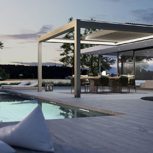 pérgola adosada