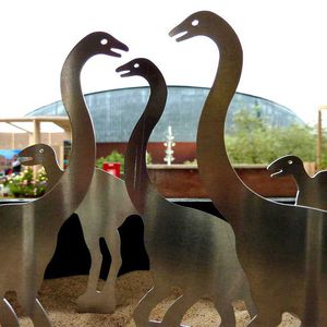 escultura de aluminio