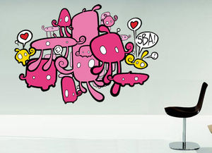 adhesivo de pared recolocable / para niños / de vinilo