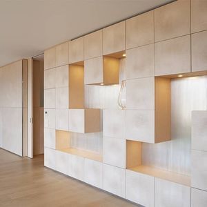 nicho de pared de bambú
