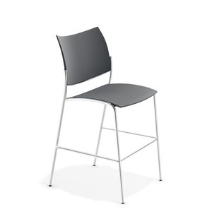 silla de bar moderna / tapizada / apilable / 100 % reciclable