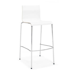 silla de bar moderna / tapizada / de haya / para el sector servicios