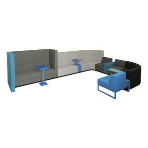 banqueta modular / moderna / de tejido / para el sector servicios