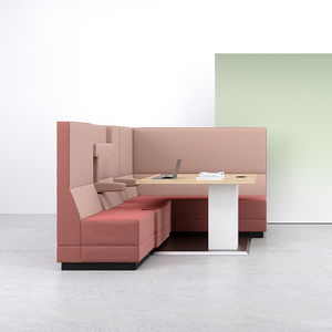 banqueta modular / moderna / de tejido / para oficina