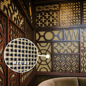 malla metálica decorativa