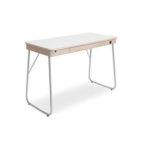 escritorio de chapa de madera / de madera maciza / de material laminado / de acero