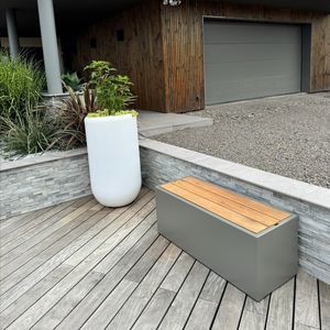 banco para jardín contemporáneo