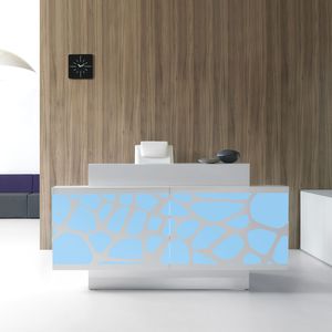 mostrador de recepción de Plexiglas® / de metal / laminado / de vidrio
