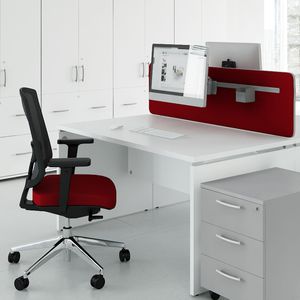 escritorio para open space / de acero con revestimiento en polvo / de melamina / contemporáneo