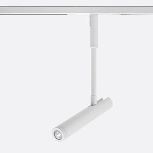 iluminación sobre riel LED / redonda / de aluminio pintado / para comercio