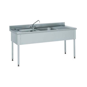 mueble para fregadero de acero inoxidable