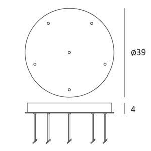 sistema de fijación para iluminación