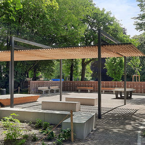 pérgola de montaje superficial