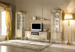 mueble de televisión de diseño nuevo barroco
