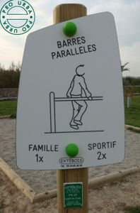 barras paralelas de exterior