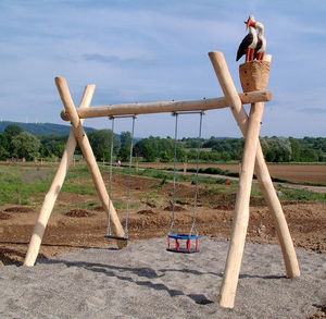 columpio de madera