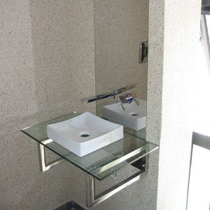 consola para lavabo acero inoxidable