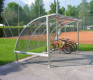 marquesina para bicicletas de acero