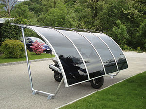 marquesina para bicicletas de acero