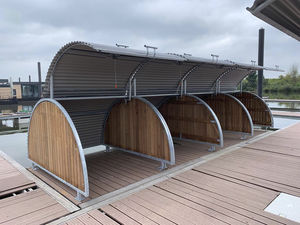 marquesina para bicicletas de acero