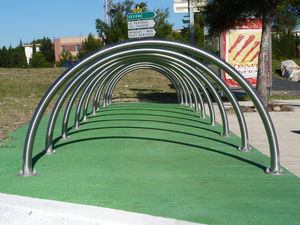 aparcabicis de suelo