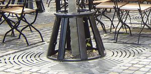 guarda-árboles de hierro fundido