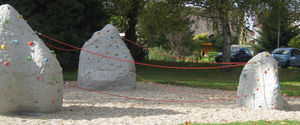 roca de escalada para parque infantil