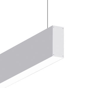 luminaria suspendida / fluorescente / lineal / de aluminio extruido