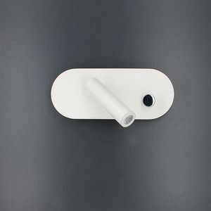 aplique moderno / de metal / LED / de lectura