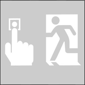 placa de señalización para puerta