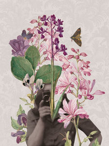 pintura con motivos de flores