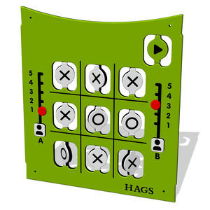panel de juego tres en raya