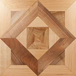 medallón de parquet macizo