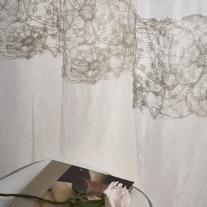 visillo de flores
