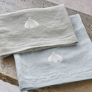 textil de baño de lino