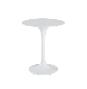 mesita auxiliar contemporánea / de aluminio lacado / con base de aluminio lacado / redonda