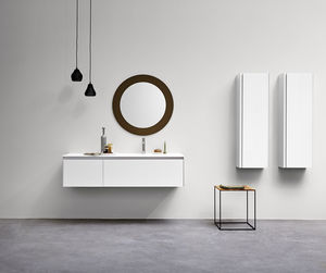 espejo de pared / contemporáneo / rectangular / redondo