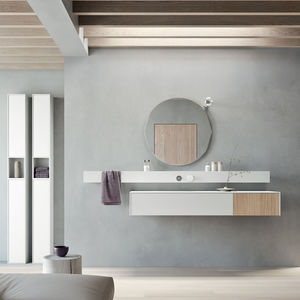 encimera de lavabo de madera