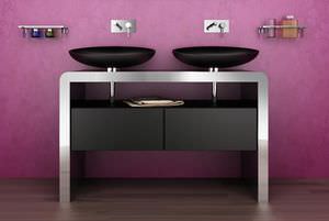mueble de lavabo doble
