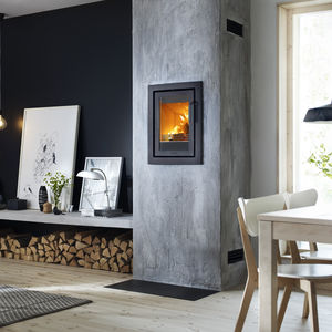 chimenea insertable de leña
