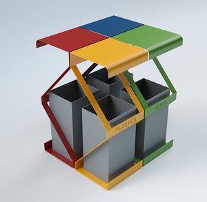 cubo de basura público