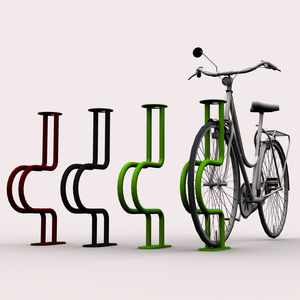 aparcabicis de acero galvanizado / de acero pintado / para el sector servicios / vertical