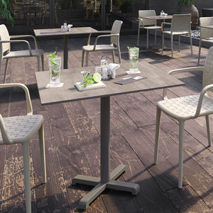 base de mesa de acero inoxidable