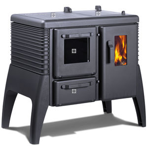 cocina con horno de leña
