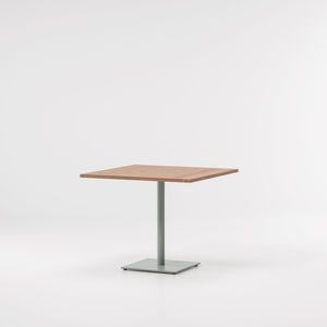 mesa bistró contemporánea / de aluminio / de teca / de piedra