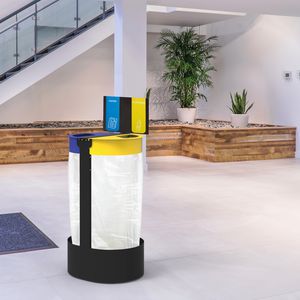 soporte de bolsa de basura público