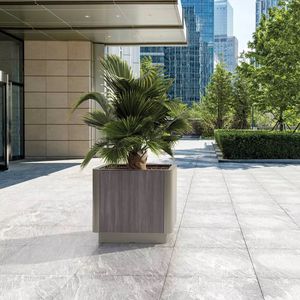 jardinera de acero galvanizado